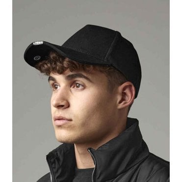 Beechfield LED light cap, black, custom printed, personalised