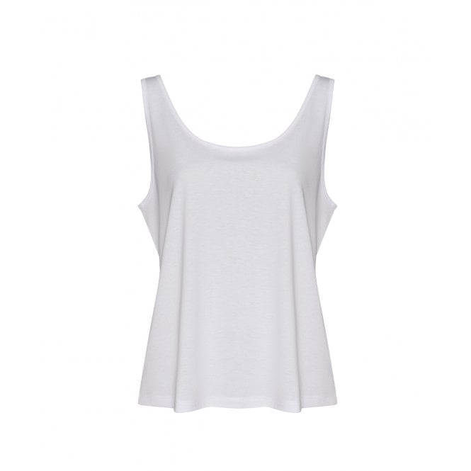 AWDis ladies tank top solid white custom print