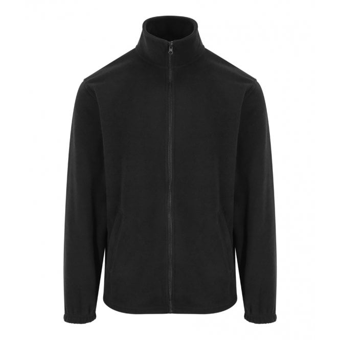 Pro RTX fleece jacket, black, custom printed workwear