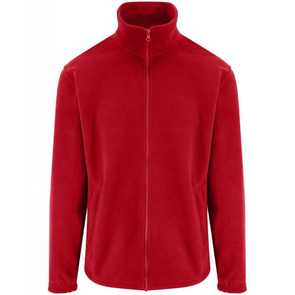 Pro RTX fleece jacket, red, custom printed workwear